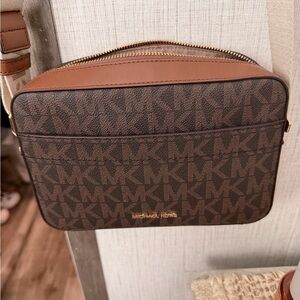 Michael Kors Signature Brown Messenger Bag